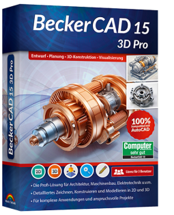 BeckerCAD 15 3D Pro - professionelle CAD-Software