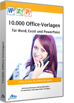Über 10.000 ausgewählte Office Vorlagen