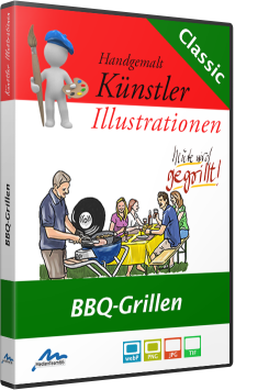 Handgemalte Cliparts für Ihre Grillparty