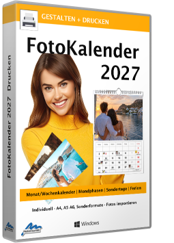 FotoKalender 2027 - Kalendersoftware XXL