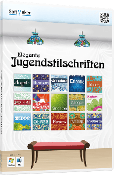 Elegante Jugendstilschriften