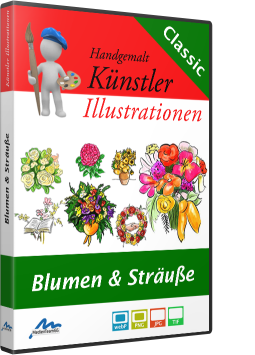 Künstler-Illustrationen Blumen & Sträuße - 230 wunderbare Zeichnungen