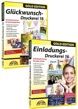 Glückwunsch-Druckerei 15 plus Einladungsdruckerei 16