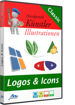 Künstler-Illustrationen - Logos & Icons - Handgemalte Cliparts
