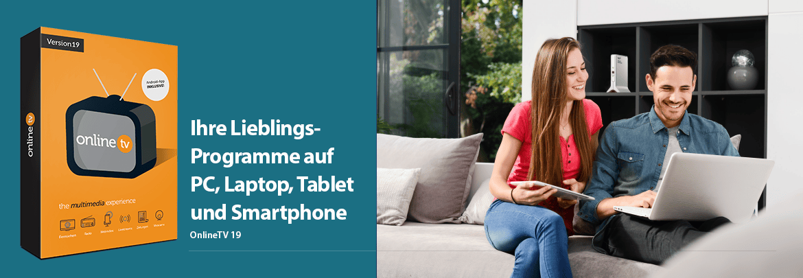 Online TV 19 Plus Version inkl. Android App Software TV am PC und Smartphone MT66