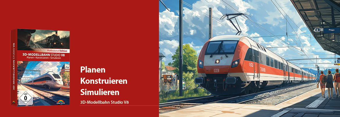 3D-Modellbahn Studio V8 Professional