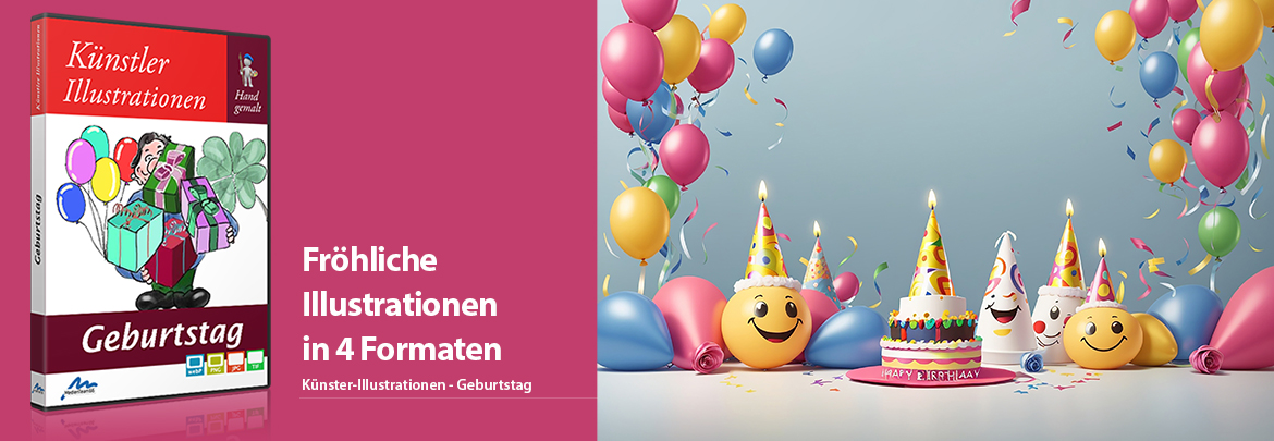 Künstler-Illustrationen Geburtstag
